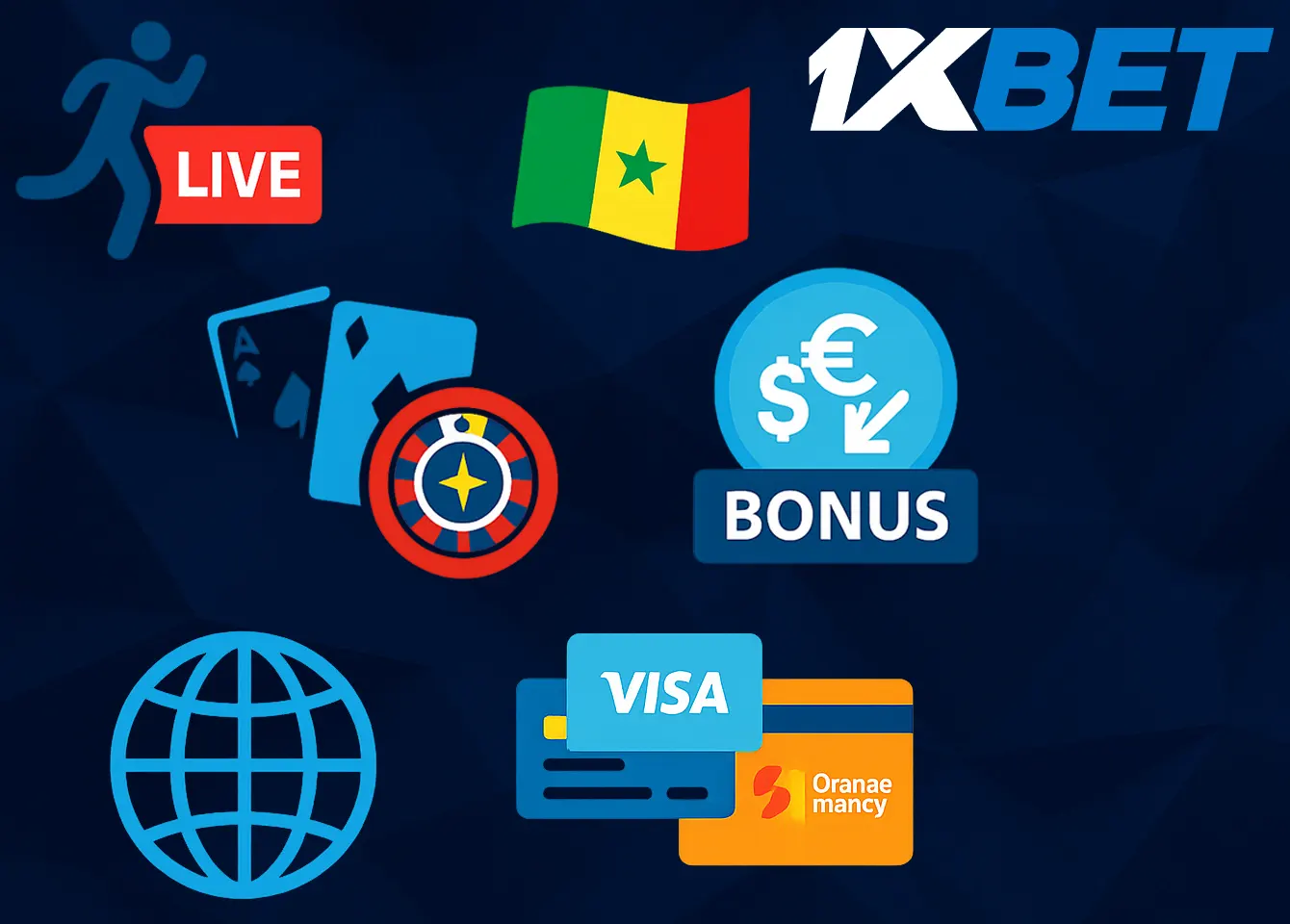 Fonctions de l'application mobile 1xbet